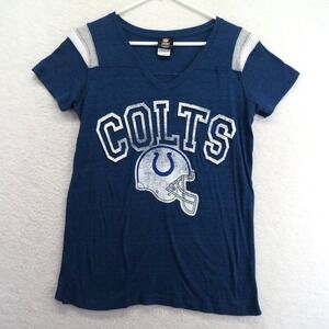 Indianapolis Colts Shirt Womens XL Blue NFL Football Team Apparel Tee T-Shirt
